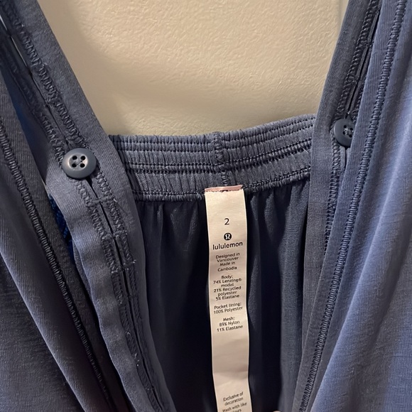 Lululemon Seek Softness Jumpsuit Ink Blue Size 2 - Picture 2 of 3